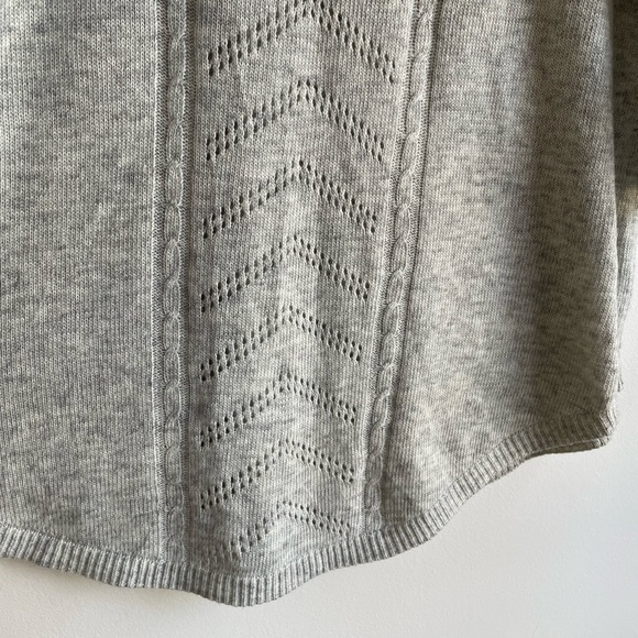 Torrid V Neck 3/4 Sleeve Lace Panel Sweater Size 0 - Picture 3 of 6